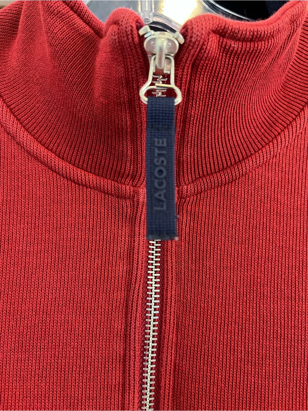 Lacoste 1/4 Zip • Red - Picture 4 of 7